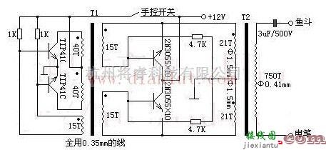 基础电路中的变压器推动互推式鱼机  第1张