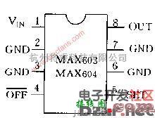 基础电路中的MAX603、MAX604固定输出的典型电路示意图  第1张