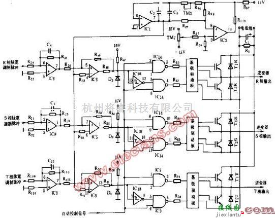 电源电路中的基于采用IGBT驱动的大型UPS电源逆变器驱动电路图  第1张