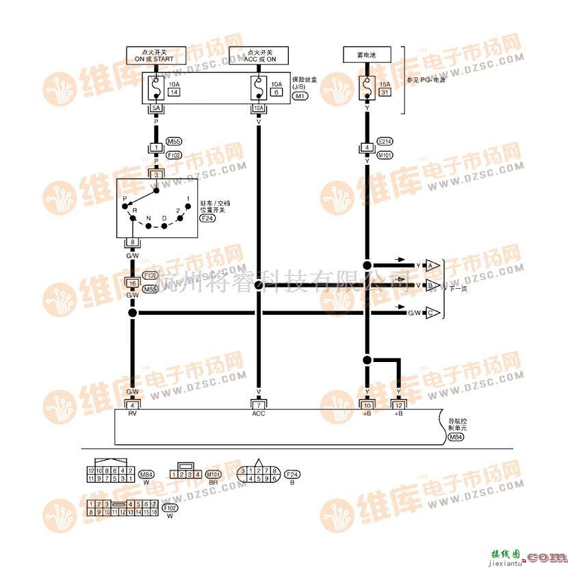 NISSAN新天籁导航系统电路图(二)  第1张
