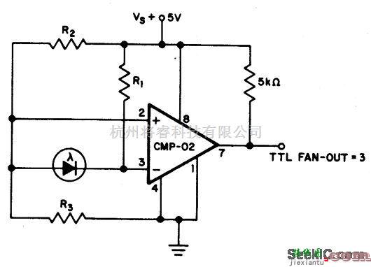 光电电路中的精密光电二极管电平探测器电路  第1张