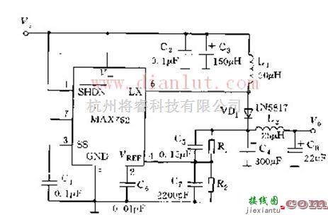 基础电路中的MAX752的应用电路图及原理  第1张