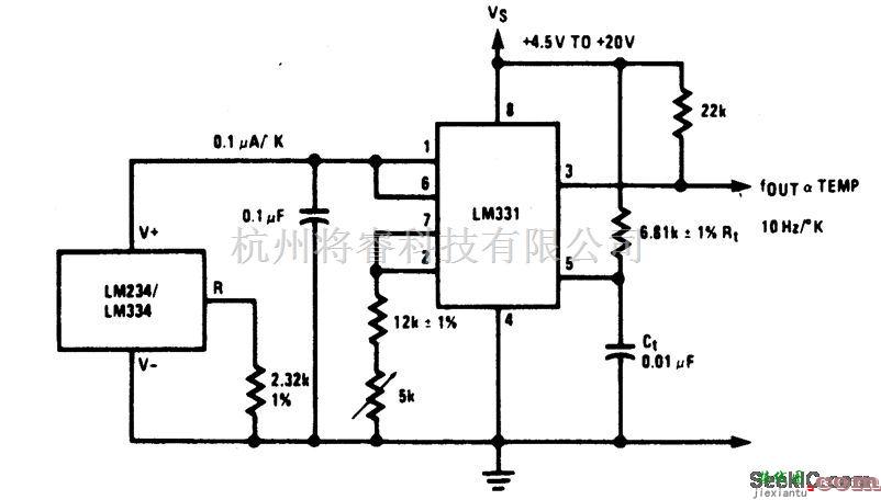 基础电路中的温度-频率转换器  第1张