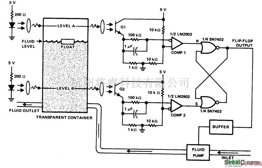 控制电路中的液位控制器电路  第1张