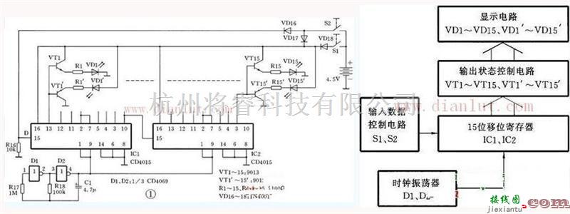 基础电路中的发光二极电子沙漏的制作  第1张