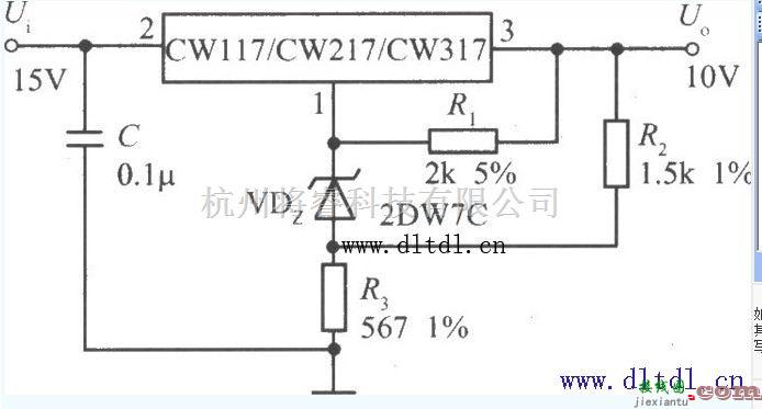 电源电路中的10V集成稳压器  第1张