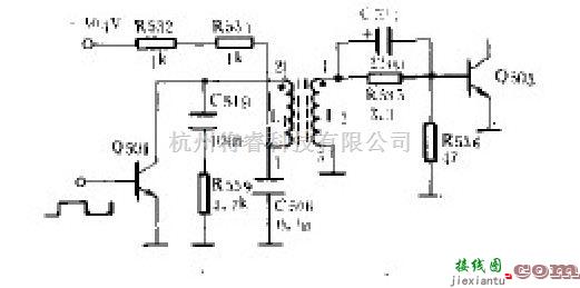 基础电路中的行激励级原理电路图  第1张