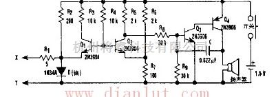 基础电路中的基于简单的短路检测器电路图  第1张