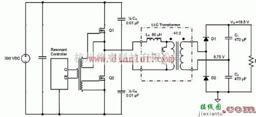 基础电路中的90W LLC串联谐振电源转换器工作原理  第5张