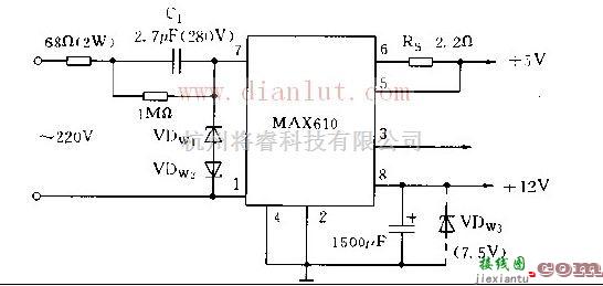 基础电路中的基于MAX610芯片制作扩流电路  第1张