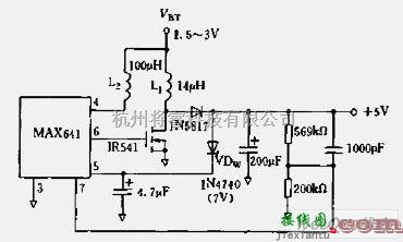 电源电路中的升压启动的变换器电路图  第1张