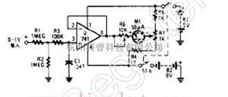 基础电路中的晶体三极管检测器电路图  第1张