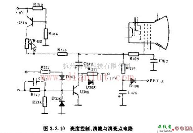 基础电路中的采用基本元件制作亮度控制、消隐与消亮点电路  第1张