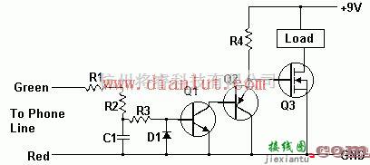 基础电路中的电话线检测电路原理图  第1张