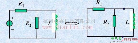 基础电路中的求时间常数τ的简易电路图  第1张