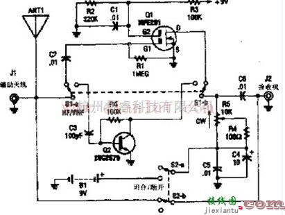 基础电路中的可转换的HF VHF有源天线电路设计  第1张