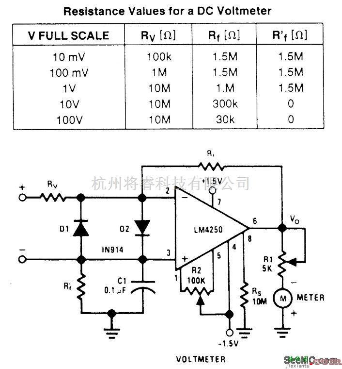 检测电路中的直流电压计电路  第1张