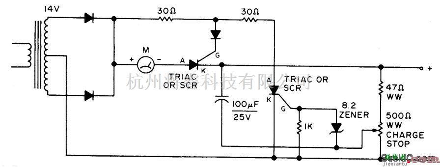 充电电路中的自动断开的电池充电器电路  第1张