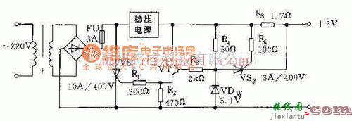 电源电路中的具有过压过流保护功能的稳压电源电路  第1张