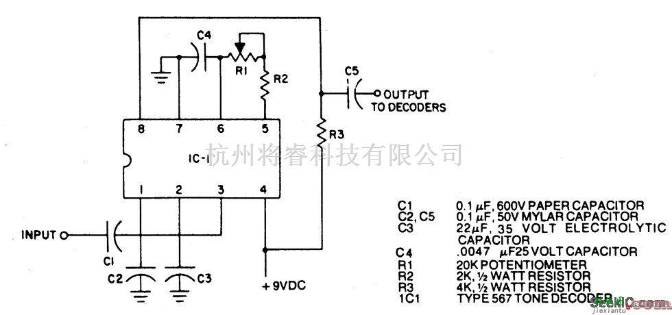 电源电路中的集成电路载波电流接收器电路  第1张