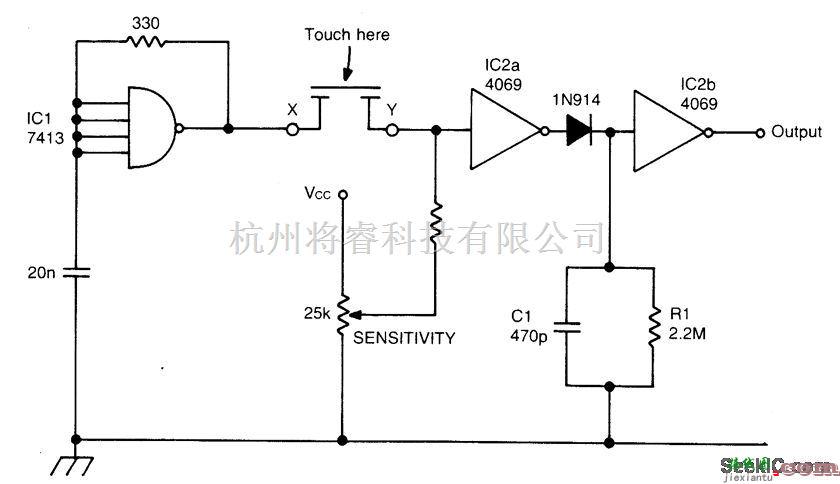 传感器电路中的CMOS触摸电路  第1张