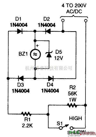 专用测量/显示电路中的发声电压指示器电路  第1张