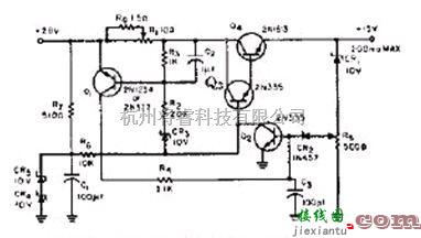 电源电路中的简易电流可调型过载保护电路  第1张