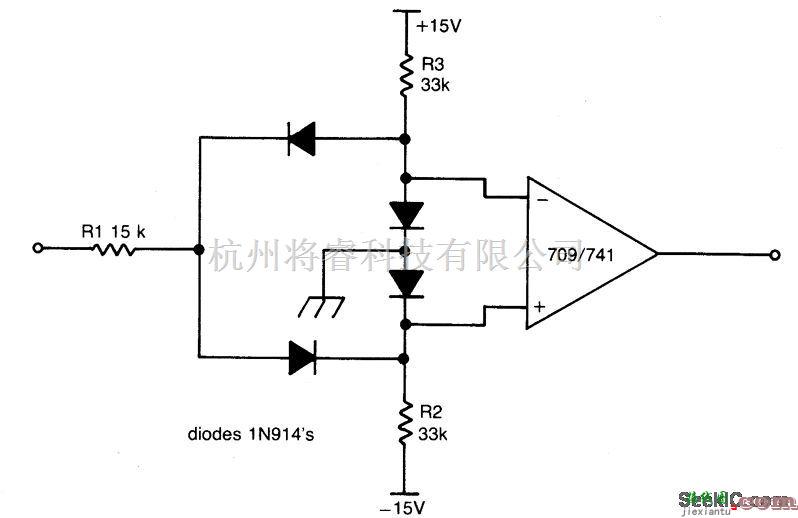 控制电路中的双重限制比较仪电路  第1张