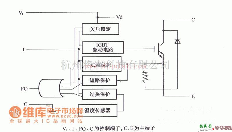 电源电路中的智能型IPM保护功能框电路  第1张