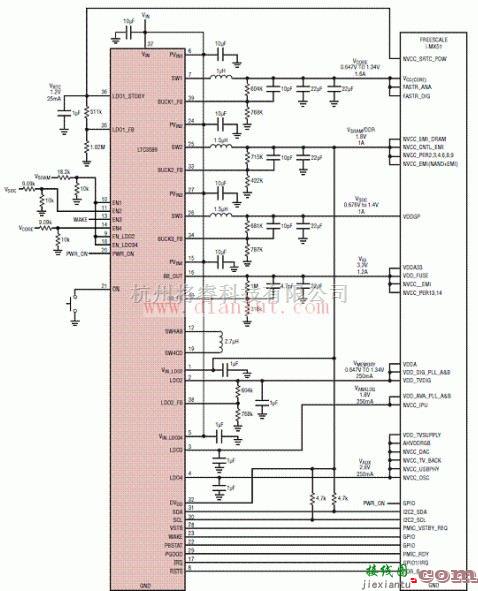 基础电路中的LTCR3589的应用电路原理图  第1张