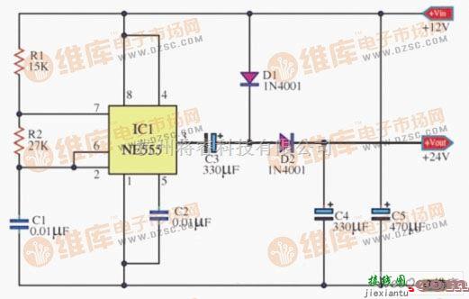 电源电路中的简易直流倍压电源电路  第1张