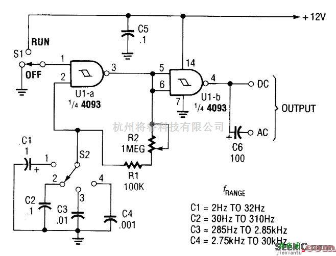 基础电路中的CMOS可变频率振荡器电路  第1张