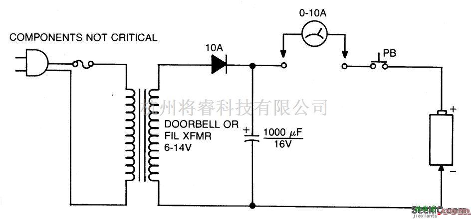 电源电路中的简易镍镉电池消除短路电路  第1张