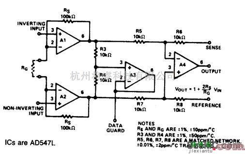 测量放大中的精密场效应晶体管输入测量放大器  第1张