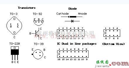 基础电路中的晶体管、二极管和集成电路符号  第1张