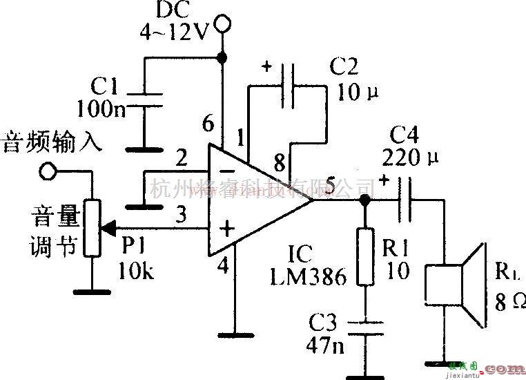 基础电路中的基于LM386的应用电路大全  第3张