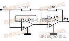 整流单元中的单电源运放无二极管型全波整流电路  第1张