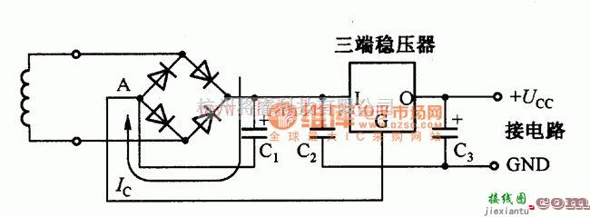 基础电路中的地线相连的稳压电源电路  第1张