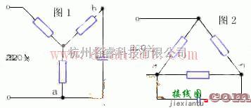 电源电路中的为三相电动机供电的单相电源方法电路示意图  第1张