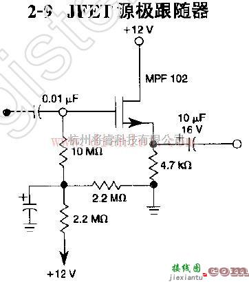 电源电路中的JFET源极跟随器的应用电路  第1张