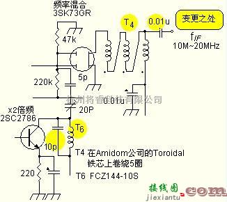 基础电路中的基于输出频率变为10MHz电路的原理图  第1张