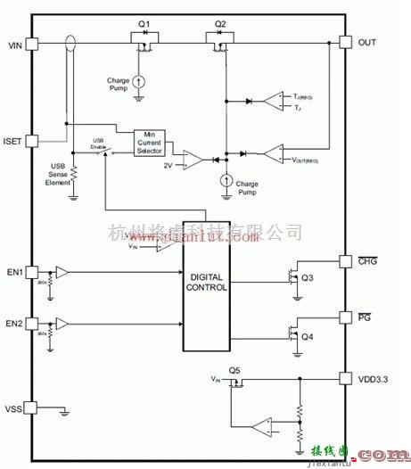 基础电路中的bq25046无线电源接收器应用电路分析  第1张