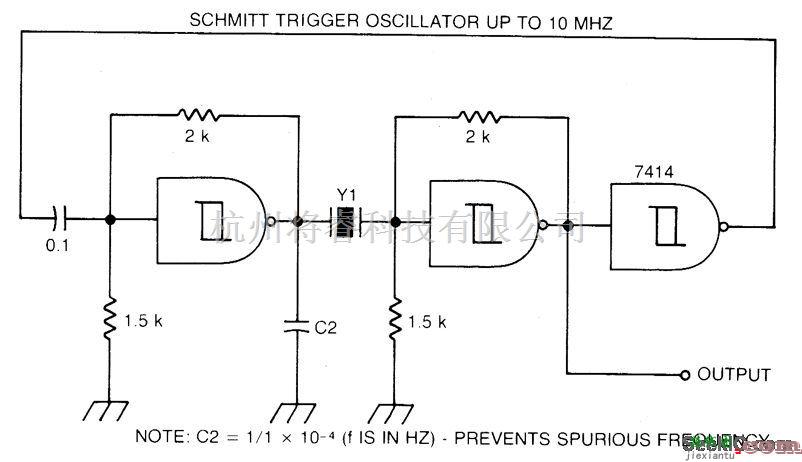 基础电路中的斯米特触发振荡电路  第1张