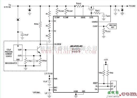 基础电路中的MAX5977A/MAX5977B的应用电路  第1张