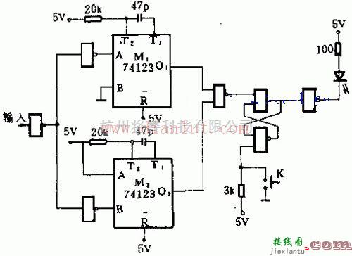 基础电路中的74123的尖脉冲电路  第1张