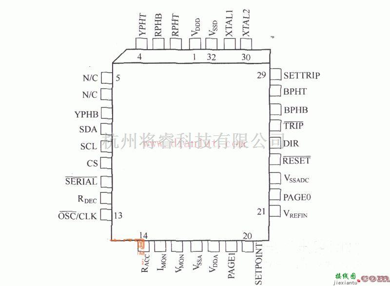 电源电路中的介绍SA866异步电机集成电路的引脚排列  第1张