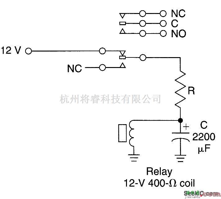 继电器控制中的快速开启/延迟关闭继电器电路  第1张