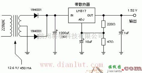 电源电路中的1.5V电源电路原理图  第1张