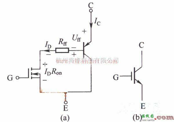电源电路中的介绍N沟道IGBT的简化等效电路及电气图形符号电路  第1张