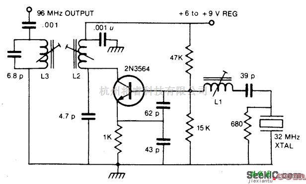 基础电路中的96MHz晶体振荡器  第1张